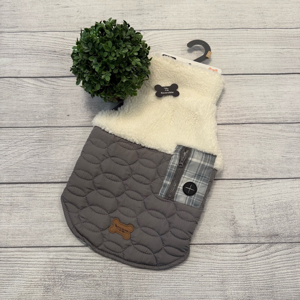 Koolaburra Gray Quilted Pet Jacket